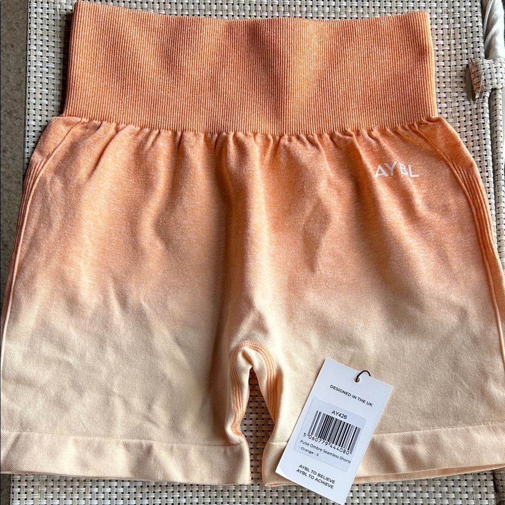 AYBL Peach Ombre High-Waist Bike Shorts